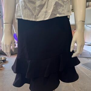 Sunday best Aritzia black peplum style skirt size 12